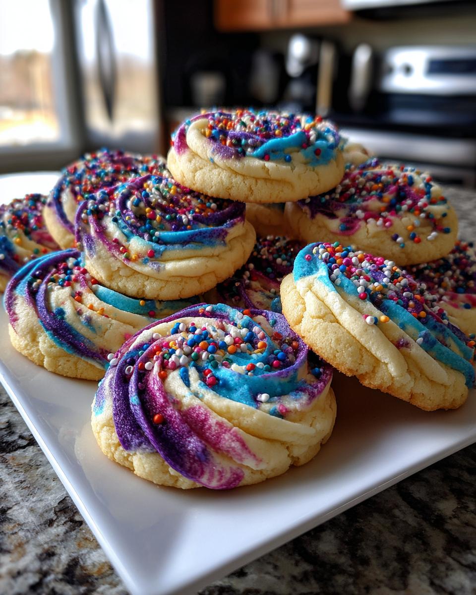 Galaxy Swirl Sugar Cookies - detail 2