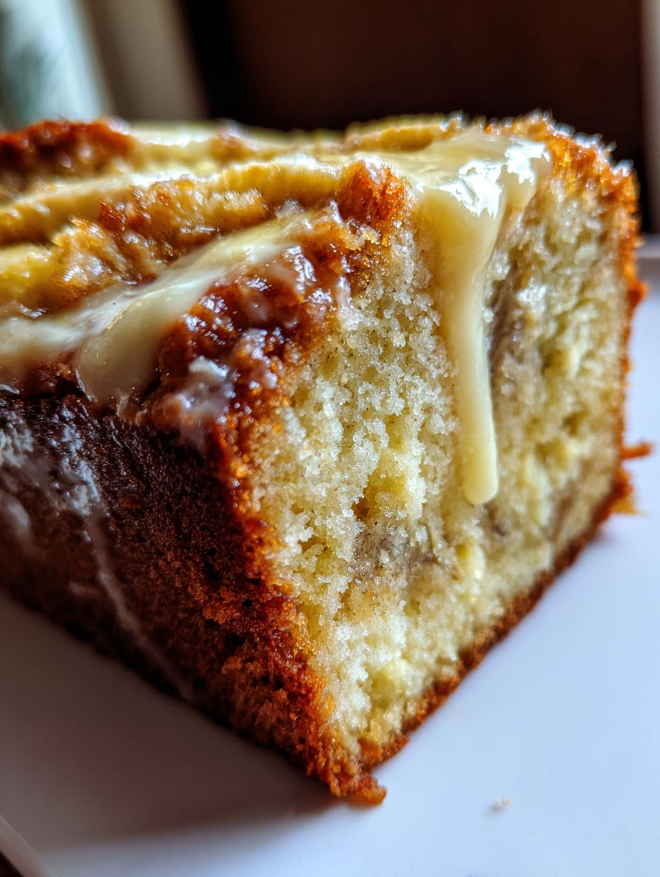 banana pudding pound cake - detail 1