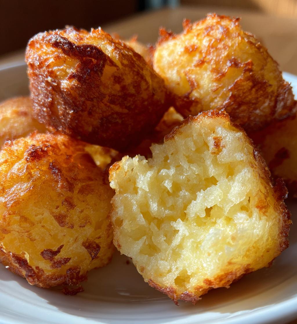 cheesy mashed potato puffs - detail 1