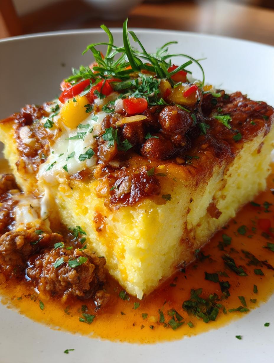 chili cheese polenta - detail 1