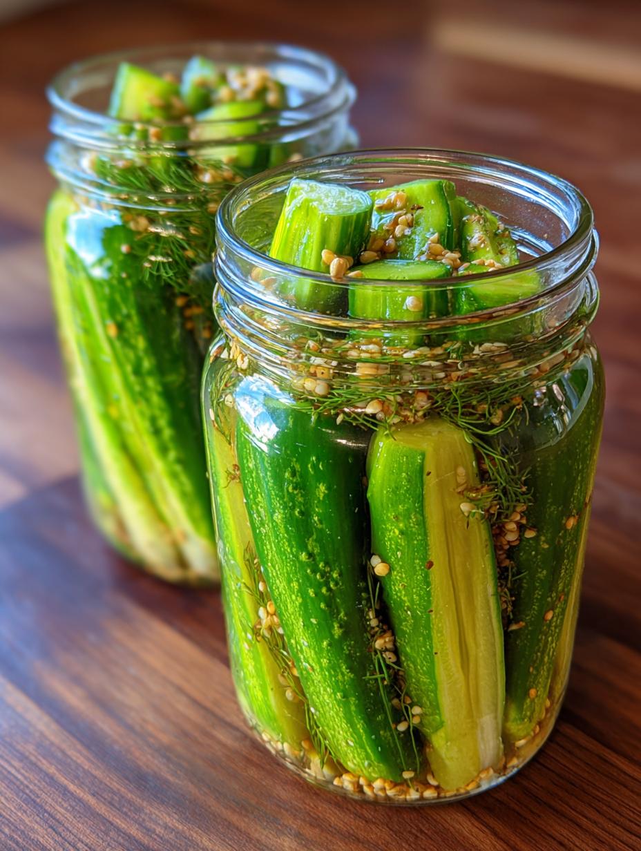 crunchy dill pickles - detail 1