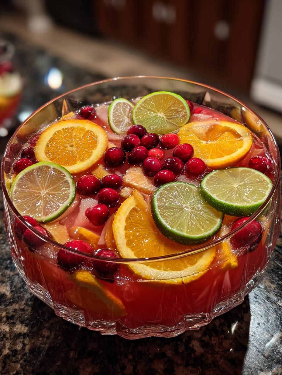 holiday spiked punch cocktail recipe - detail 1