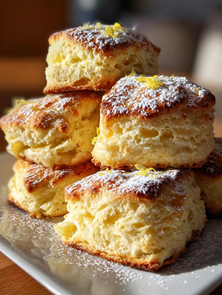 lemon scones - detail 1