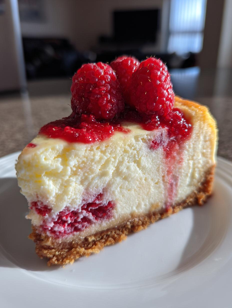 raspberry bliss cheesecake - detail 1