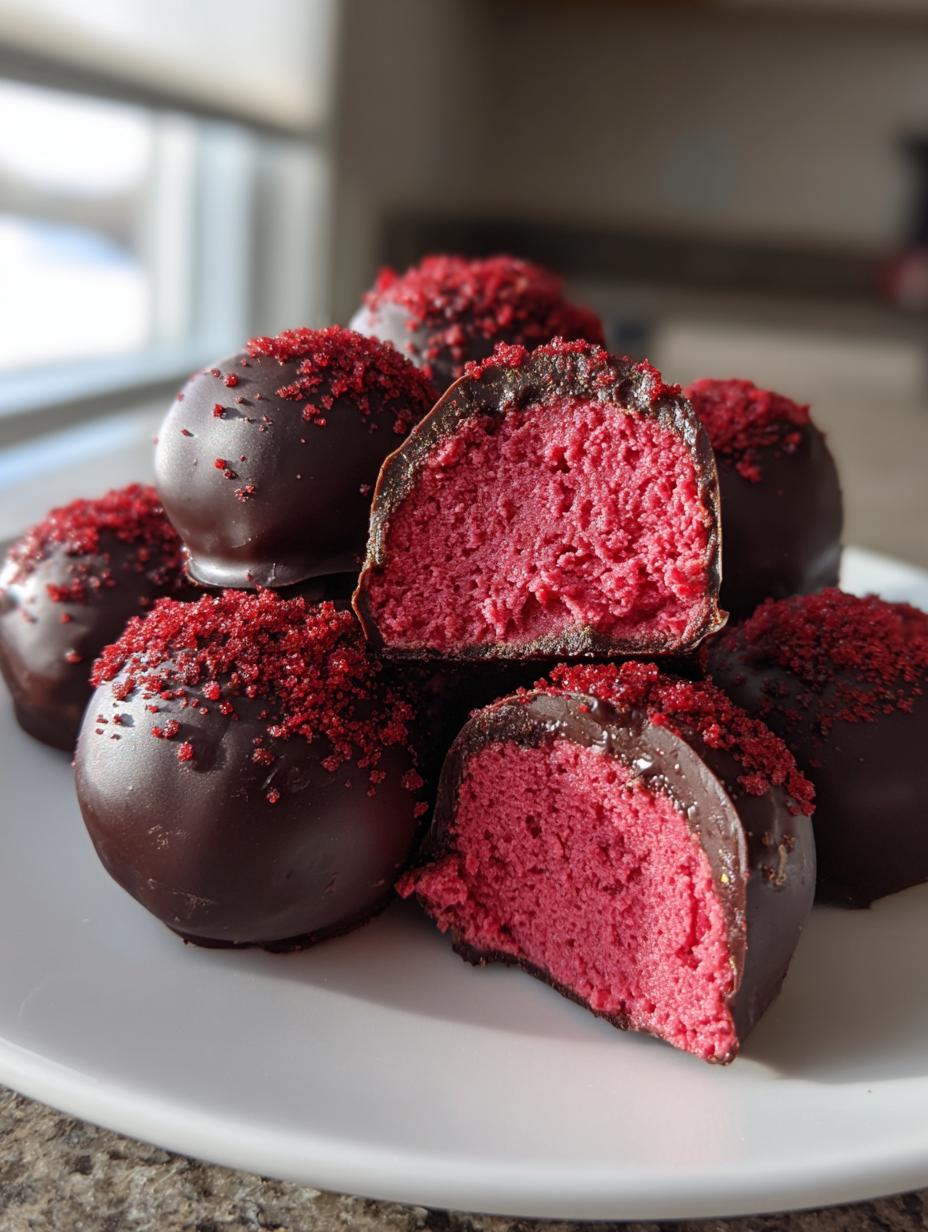 red velvet cheesecake balls