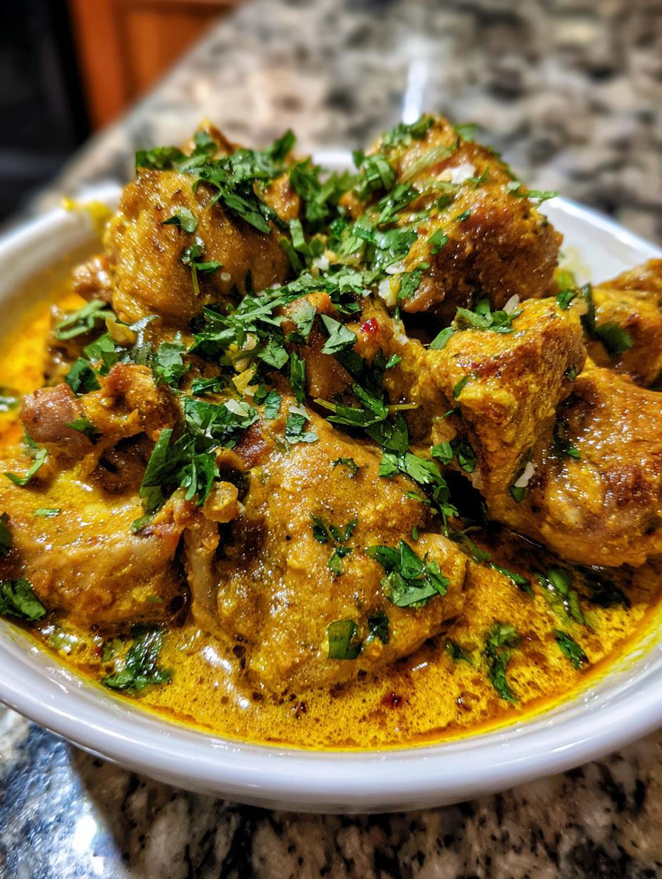 slow cooker butter chicken - detail 1