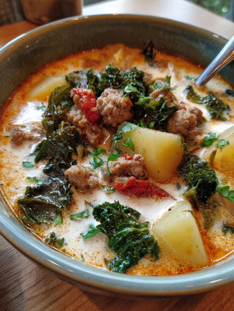 zuppa toscana soup olive garden - detail 1